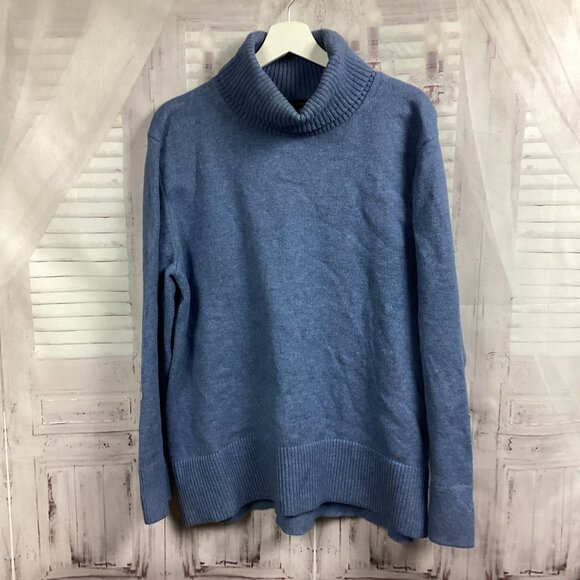 Banana Republic Turtleneck Sweater Blue L - Picture 8 of 8